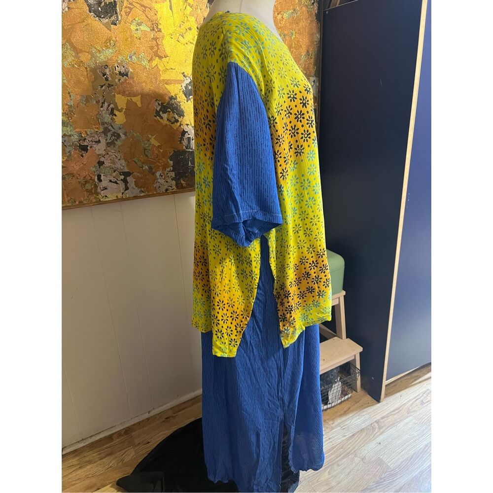 We Be Bop Vintage Layered Lagenlook MIDI Dress Size 4X - Picture 3 of 8